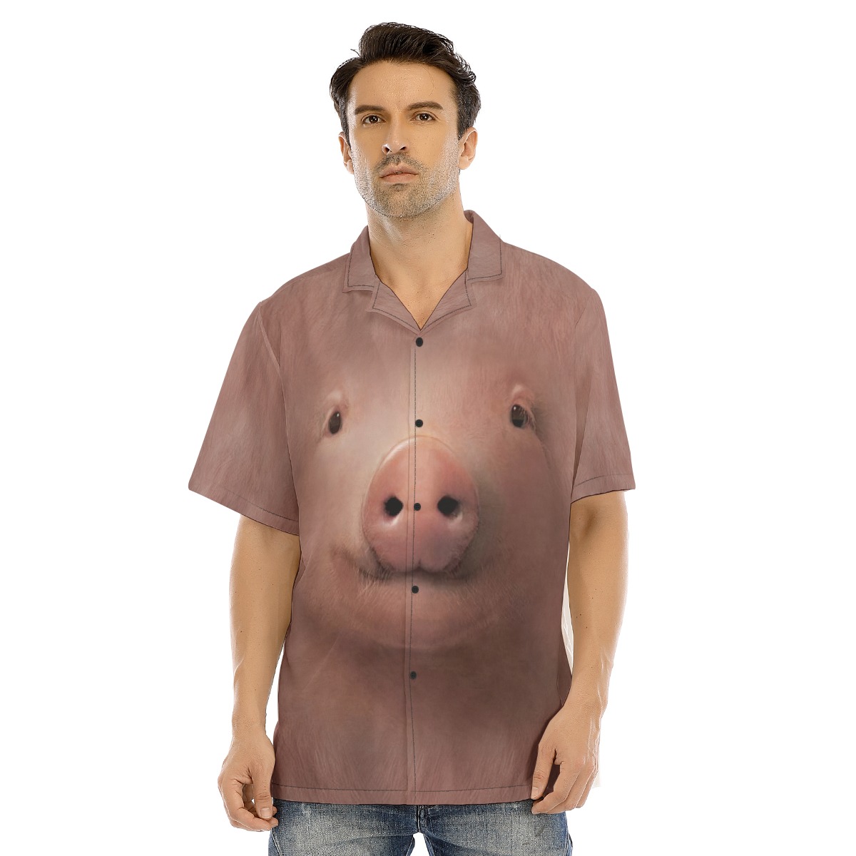 Funny Pig Hawaiian Shirt - variant image 1