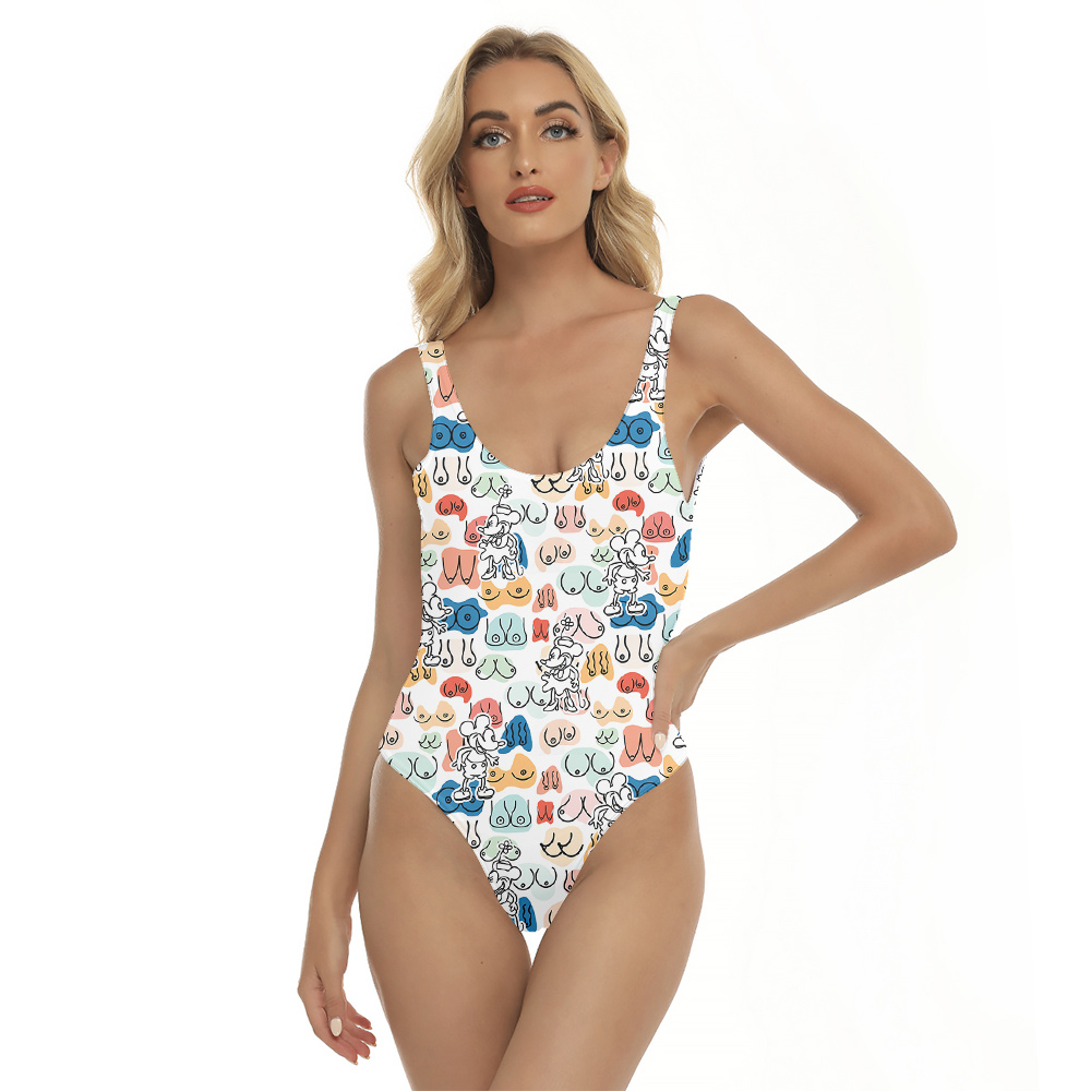 Funny Mickey Steamboat Willie Hula Swimsuit - variant image 1