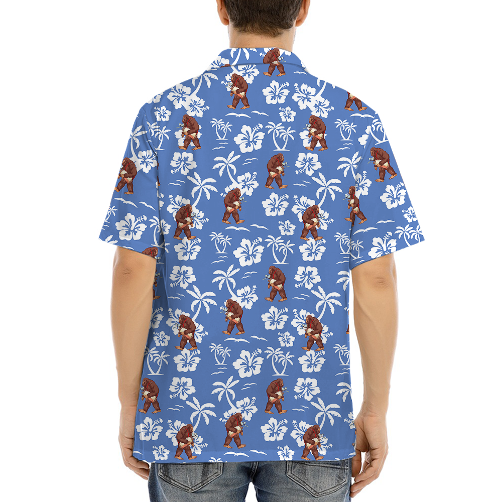 Sastquatch Golf Hibiscus Hawaiian Shirt
