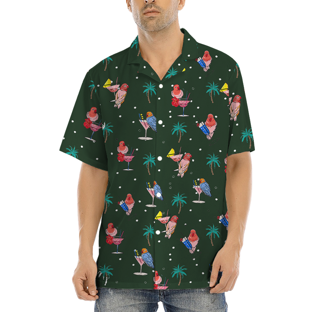 Parrot Cocktails Hawaiian Shirt