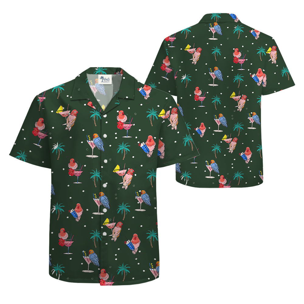 Parrot Cocktails Hawaiian Shirt