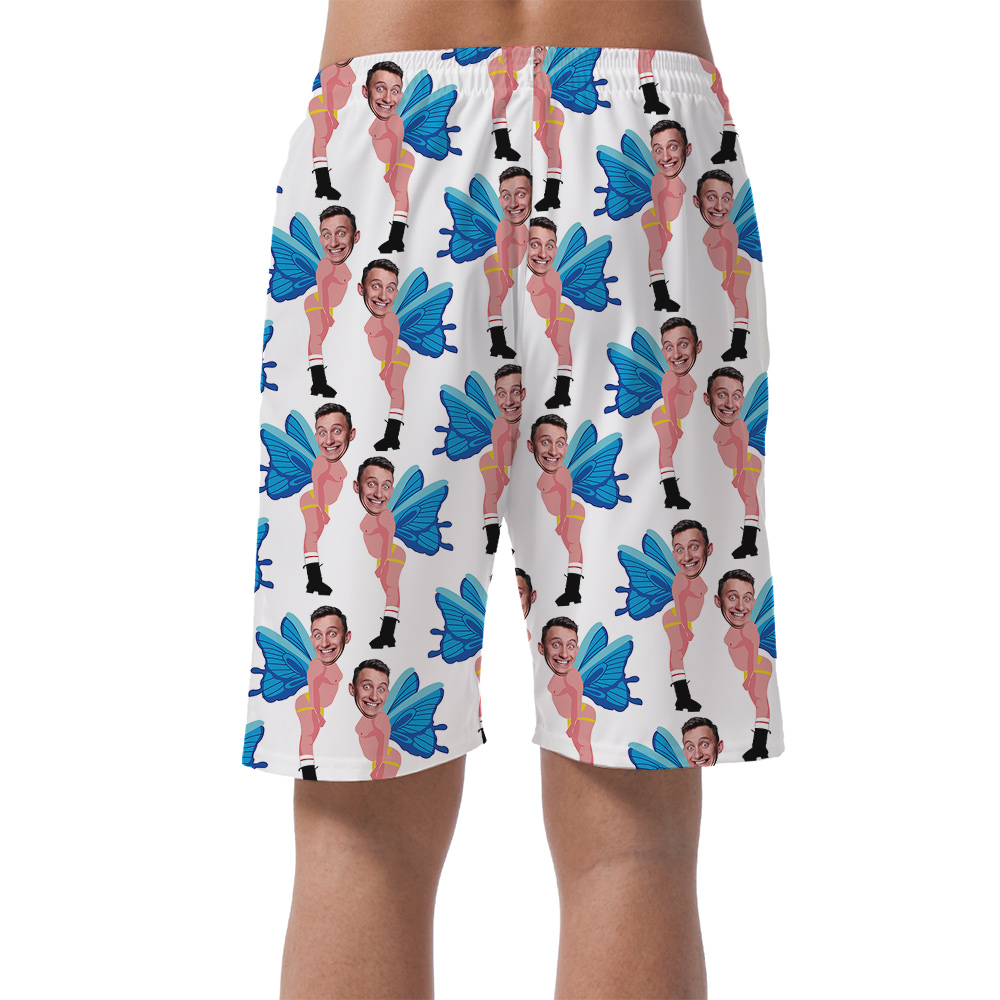 Personalized Funny Butterfly Blue Hula Short