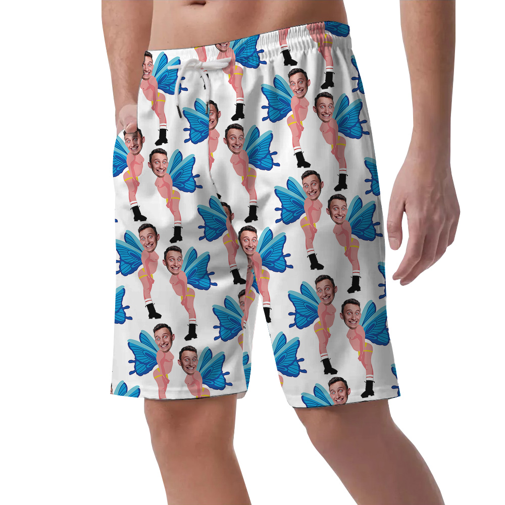 Personalized Funny Butterfly Blue Hula Short