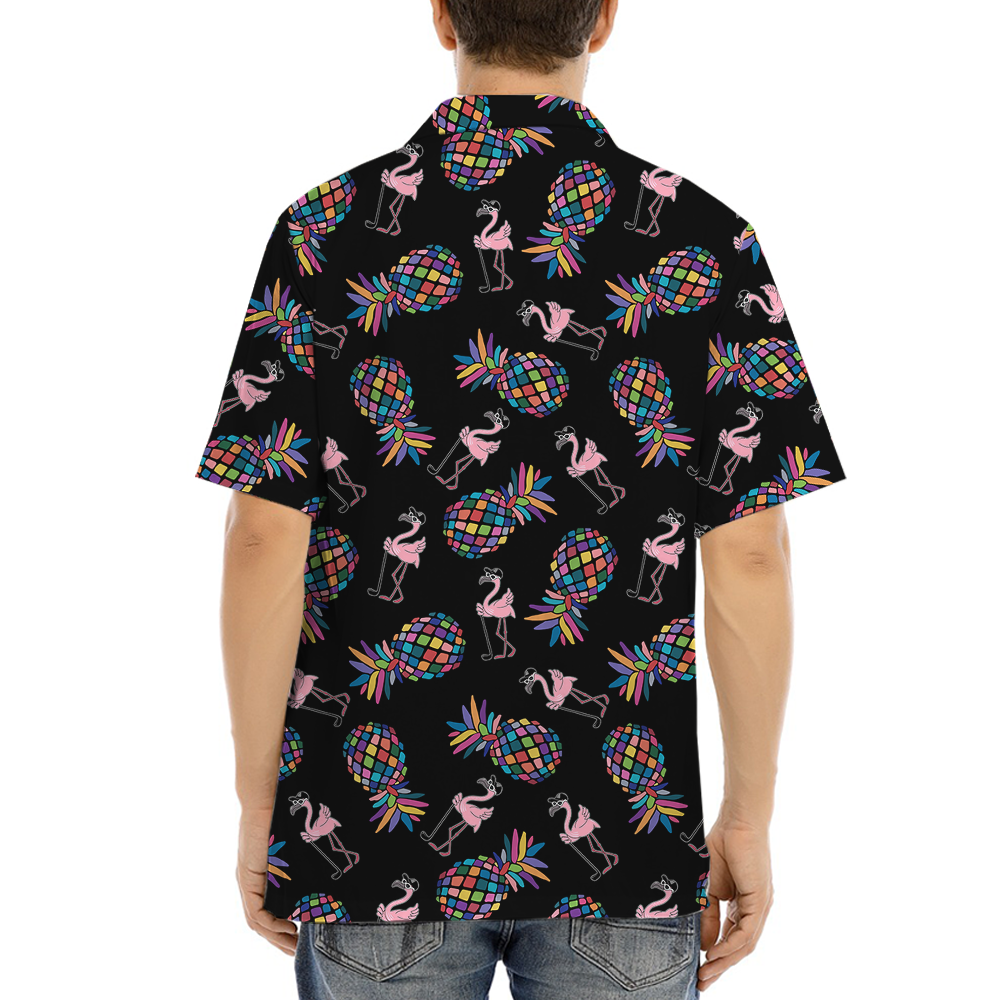 Flamingo Golf Pineapple Hawaiian Shirt