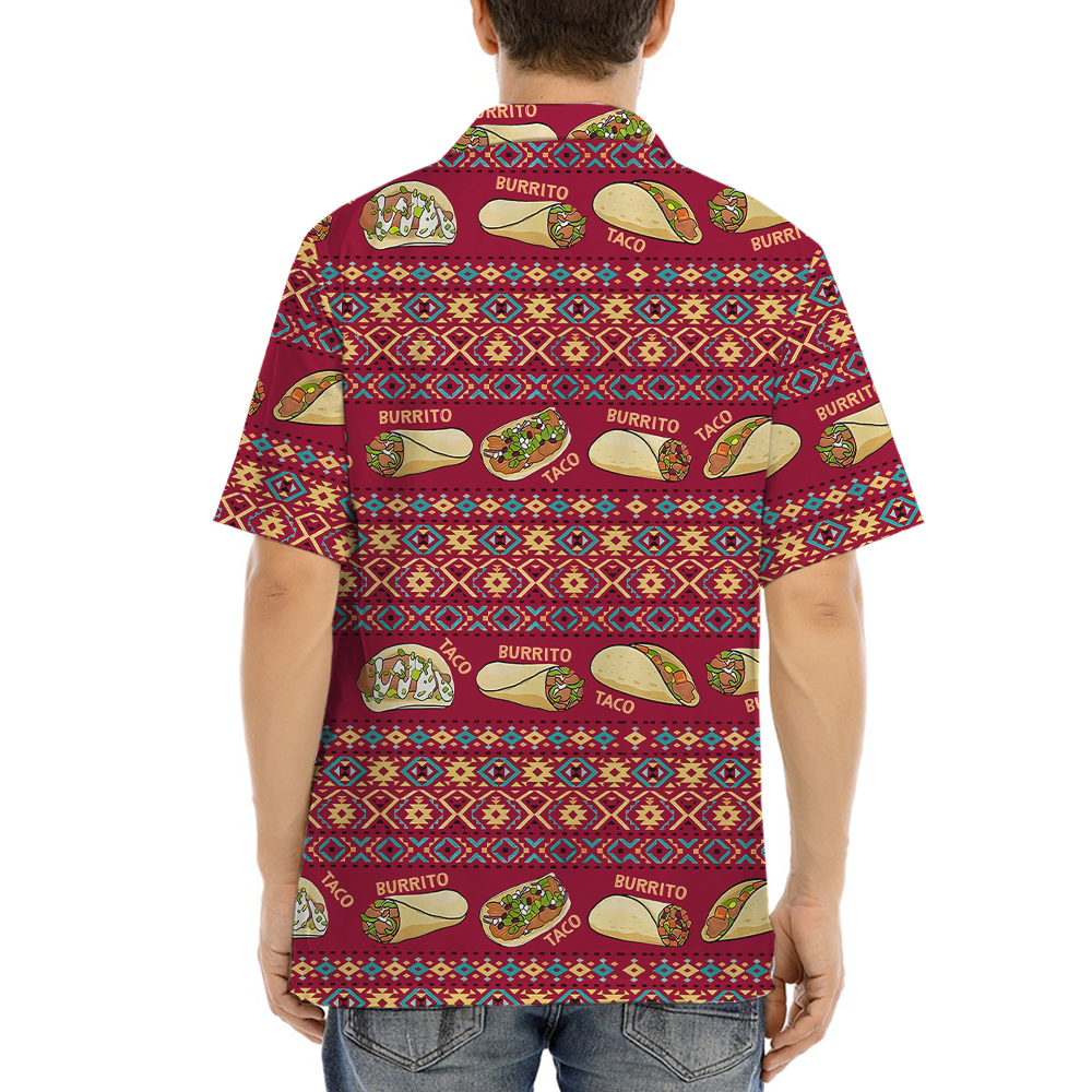 Vintage Taco Red Aloha Shirt
