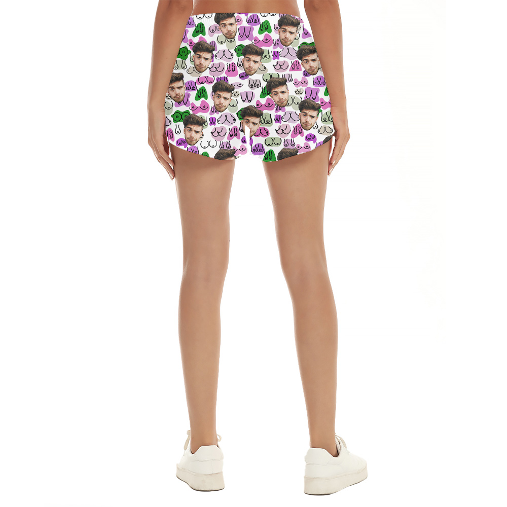 Funny Booty Custom Face Hula Women Short