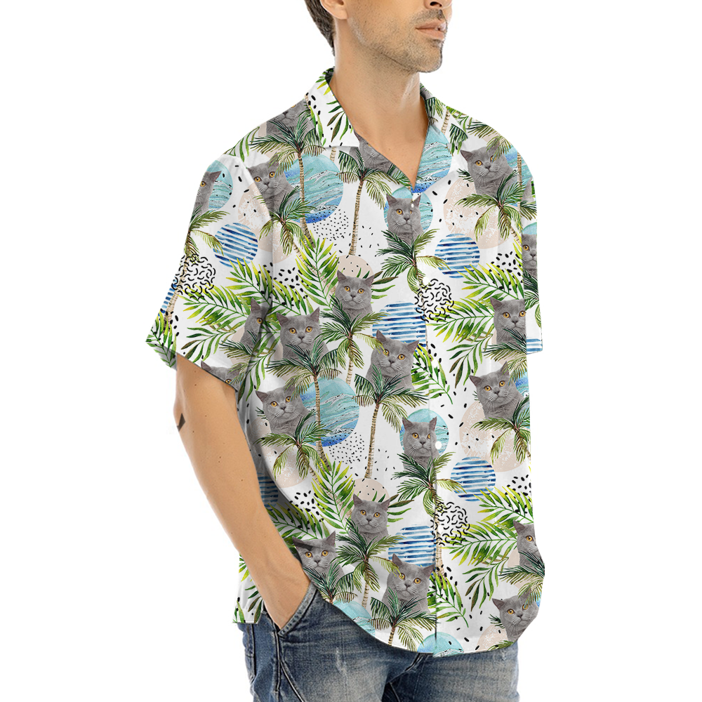 British Shorthair Cat Hawaiian Shirt