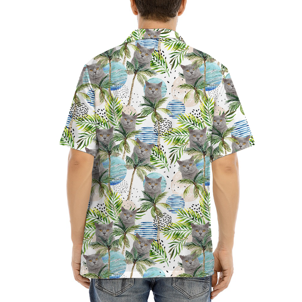 British Shorthair Cat Hawaiian Shirt