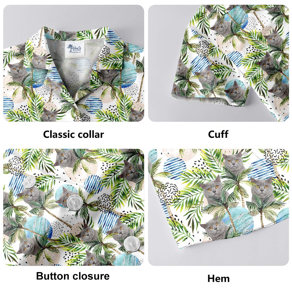 British Shorthair Cat Hawaiian Shirt