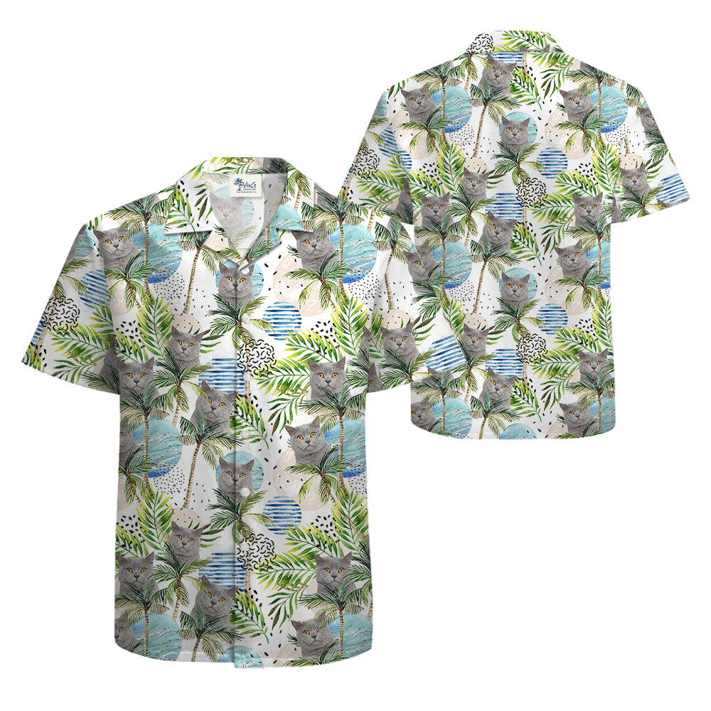 British Shorthair Cat Hawaiian Shirt