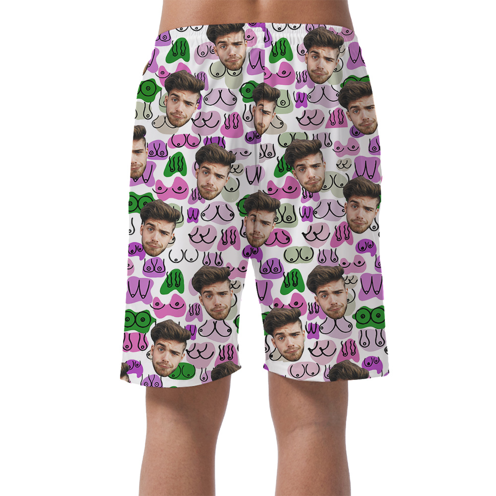 Custom Men Booty Hawaiian Short for Men