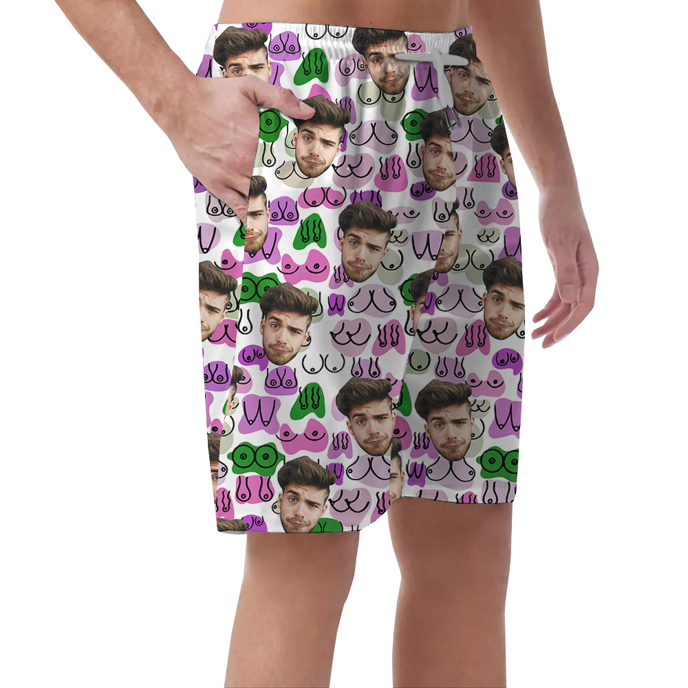Custom Men Booty Hawaiian Short for Men