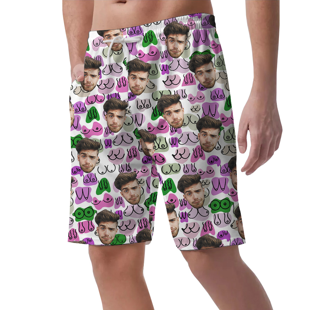 Custom Men Booty Hawaiian Short for Men