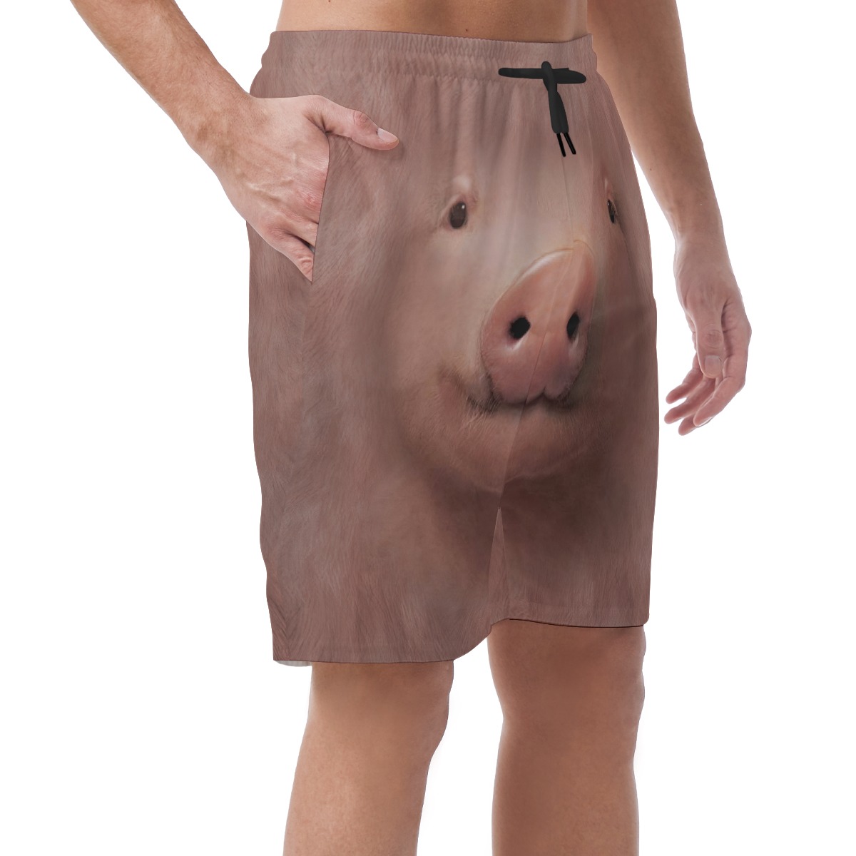 Funny Pig Hawaiian Beach Shorts