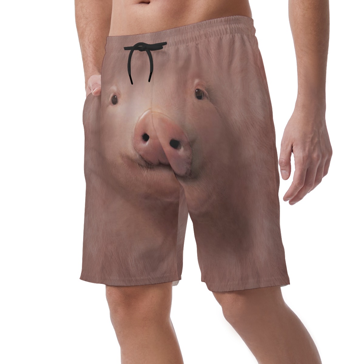 Funny Pig Hawaiian Beach Shorts