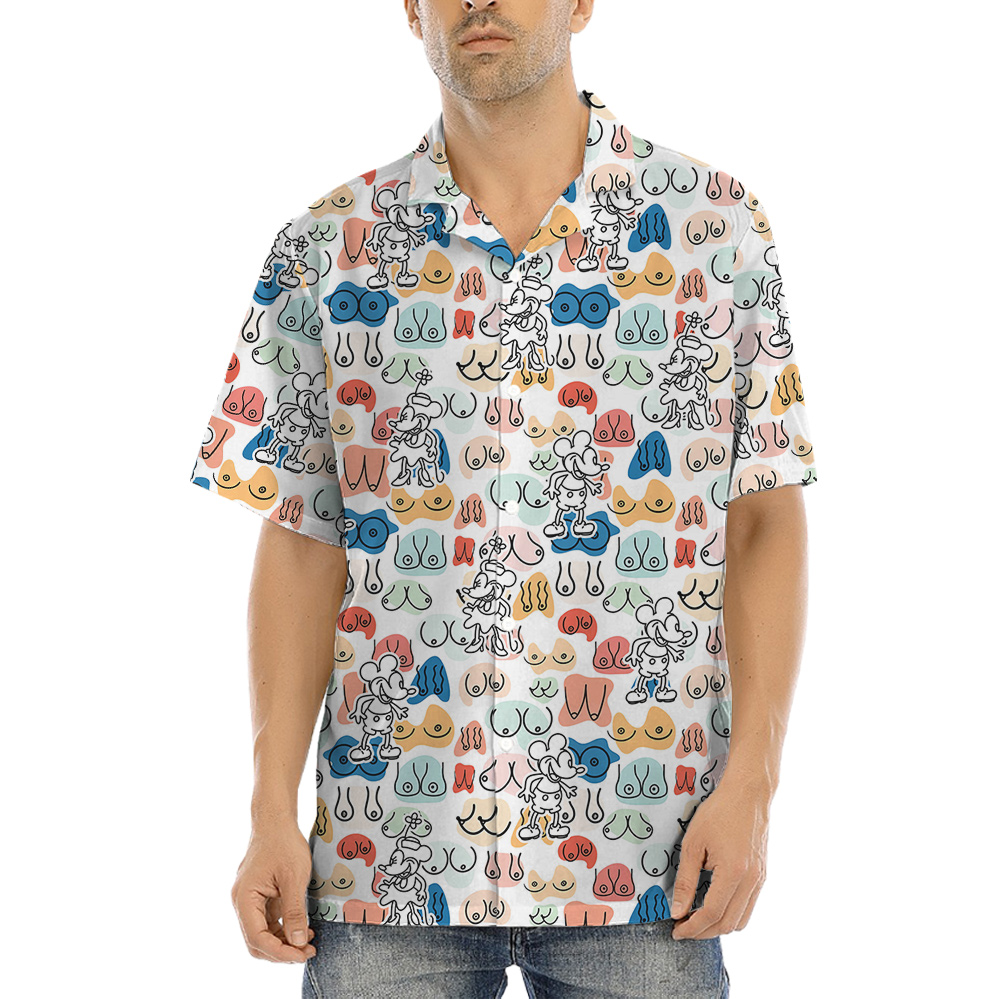 Naughty Mickey Steamboat 1928 Hawaiian Shirt - variant image 1