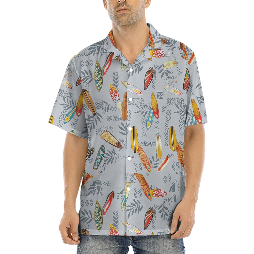 Vintage Surfing Board Aloha Shirt - variant image 1