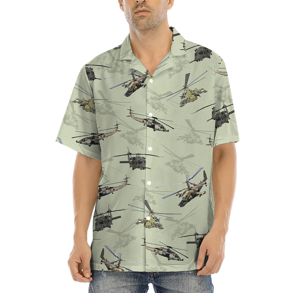 Helicopter Hawaiian Shirt - variant image 1