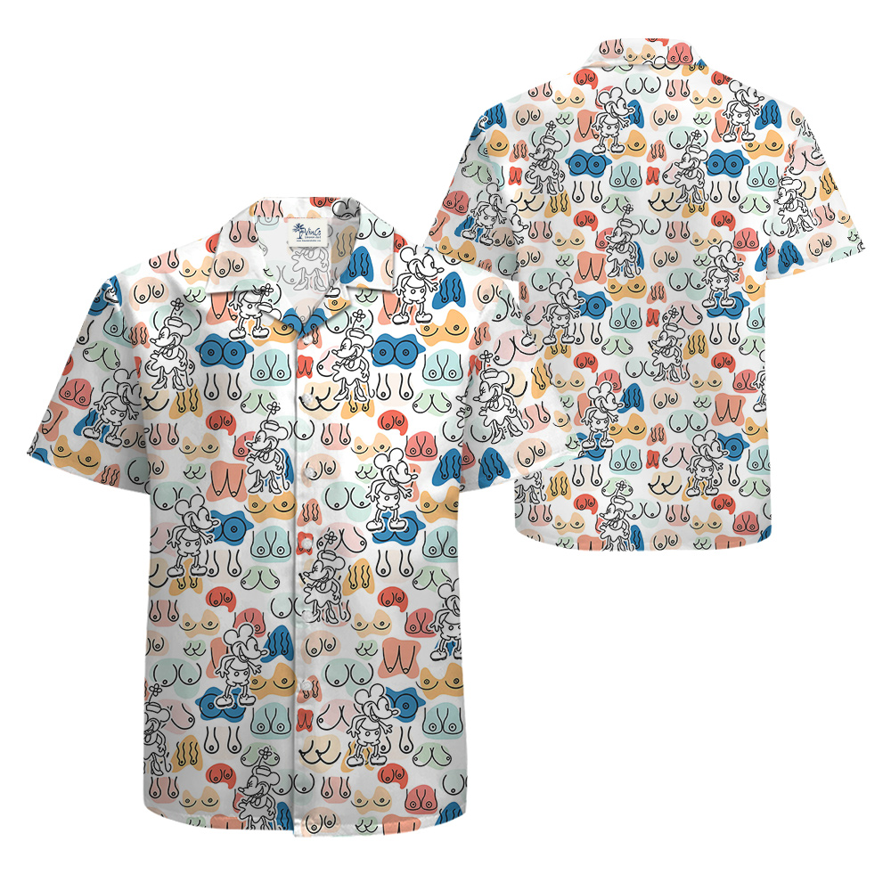Naughty Mickey Steamboat 1928 Hawaiian Shirt
