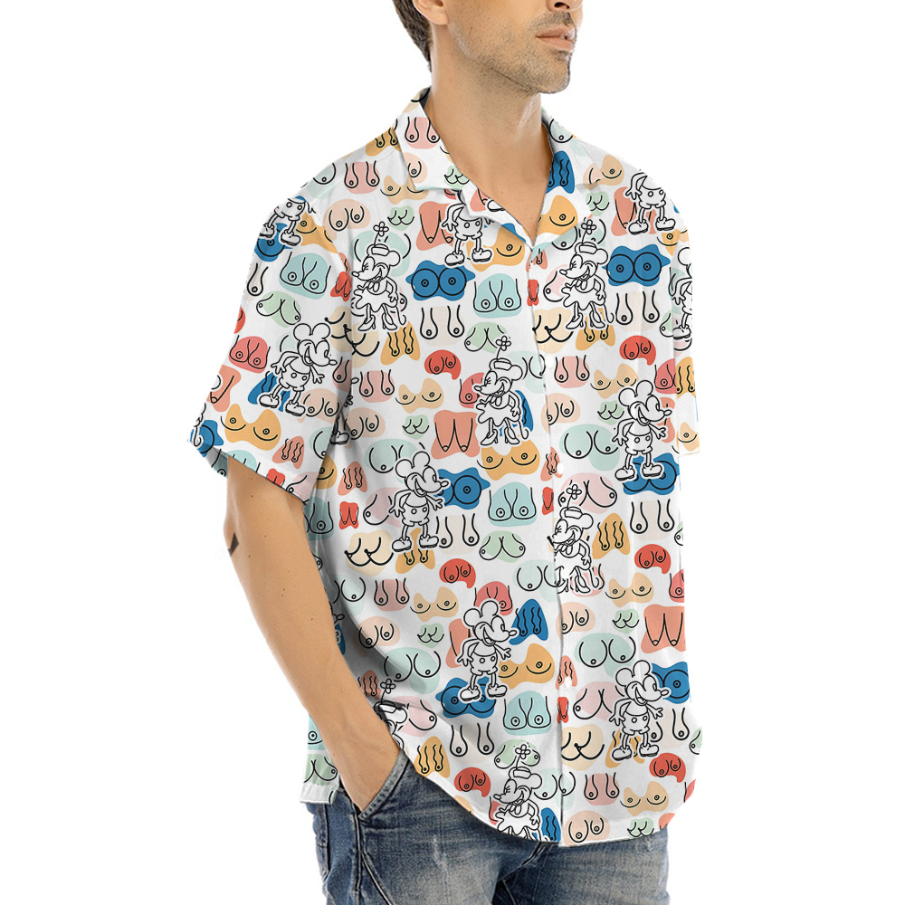 Naughty Mickey Steamboat 1928 Hawaiian Shirt