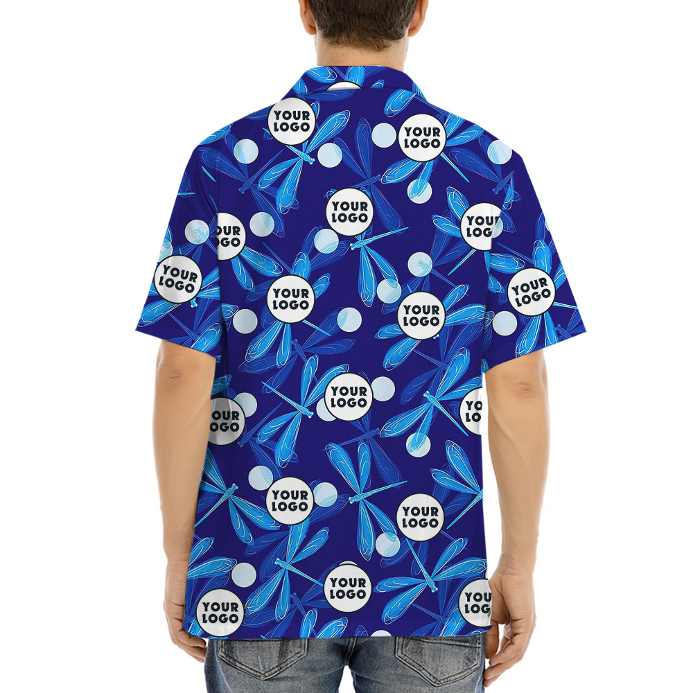 Dragonflies Blue Hawaiian Shirt Custom Faces