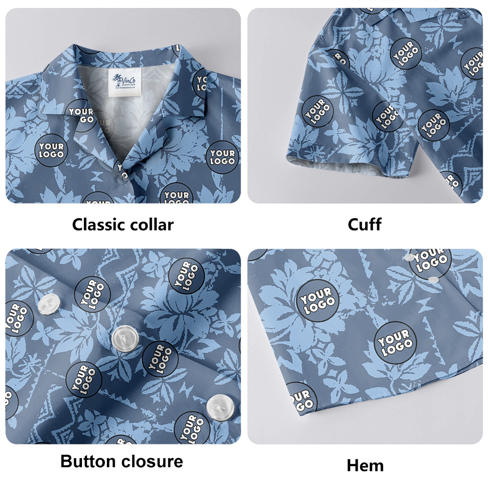 Vintage Style Hawaiian Shirt Personalized Pictures