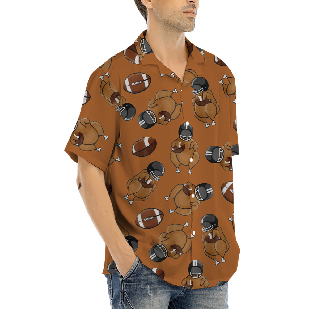 Funny Chicken Football Hawaiian Shirt