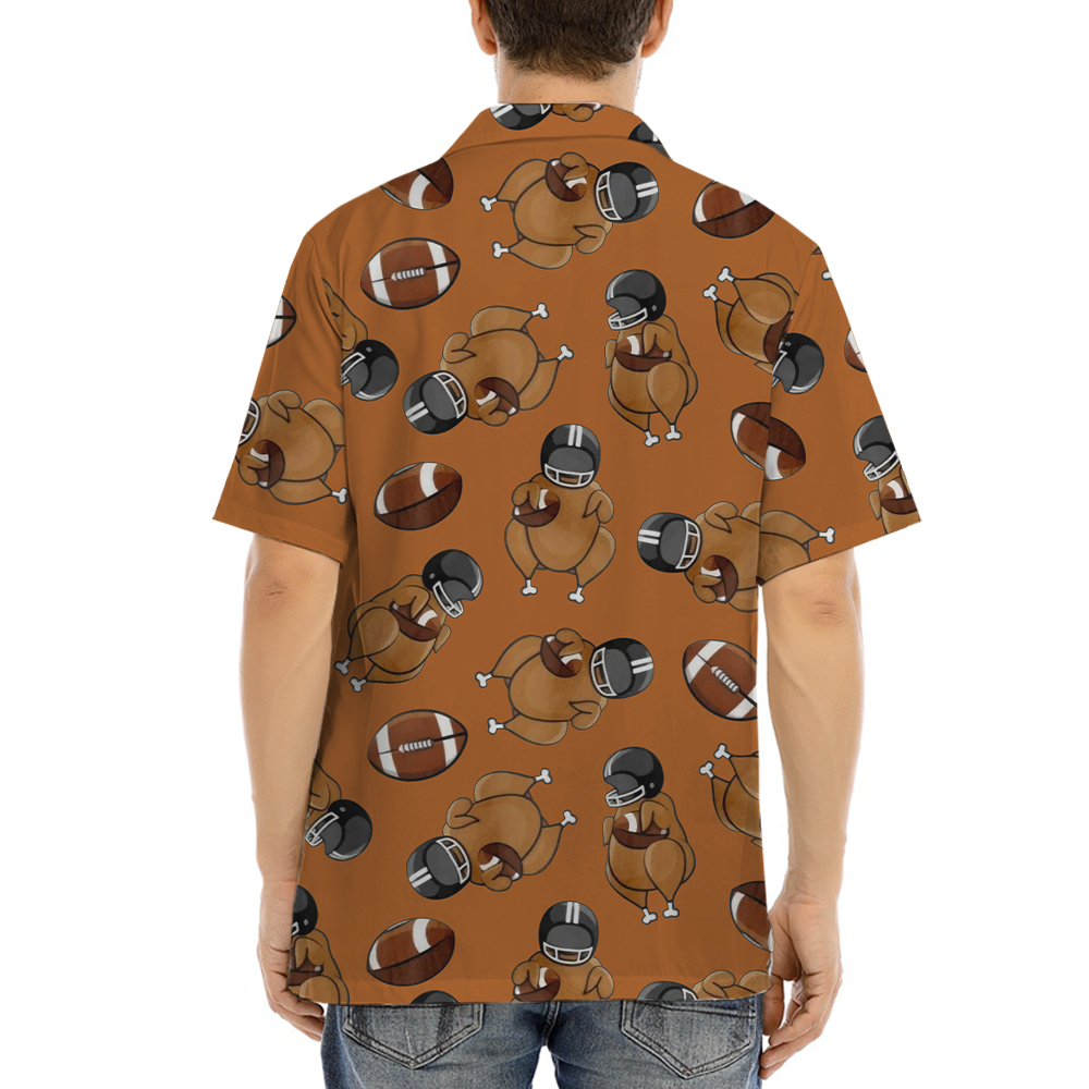 Funny Chicken Football Hawaiian Shirt