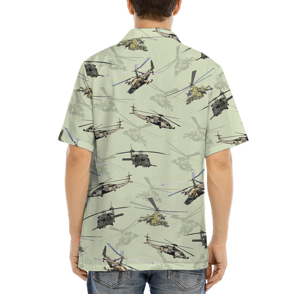 Helicopter Hawaiian Shirt