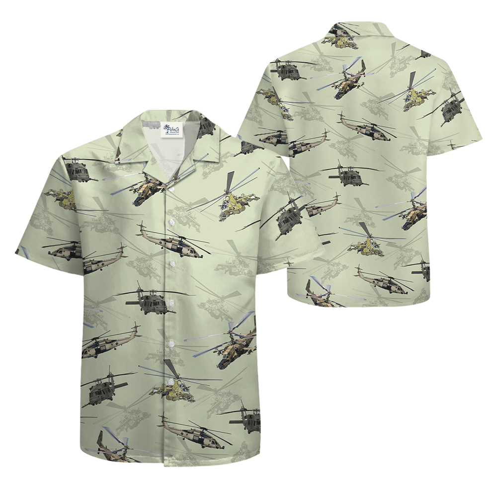 Helicopter Hawaiian Shirt