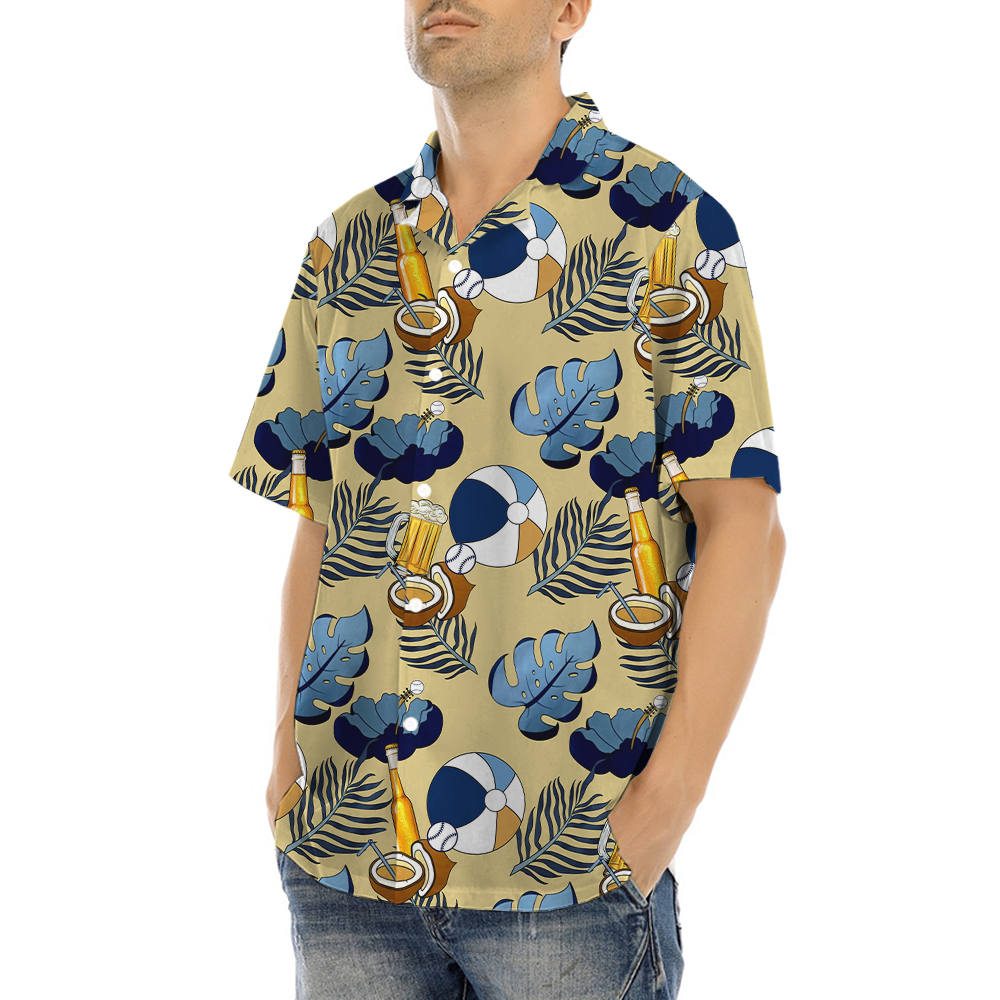 Classic Floral Beer Hawaiian Shirt