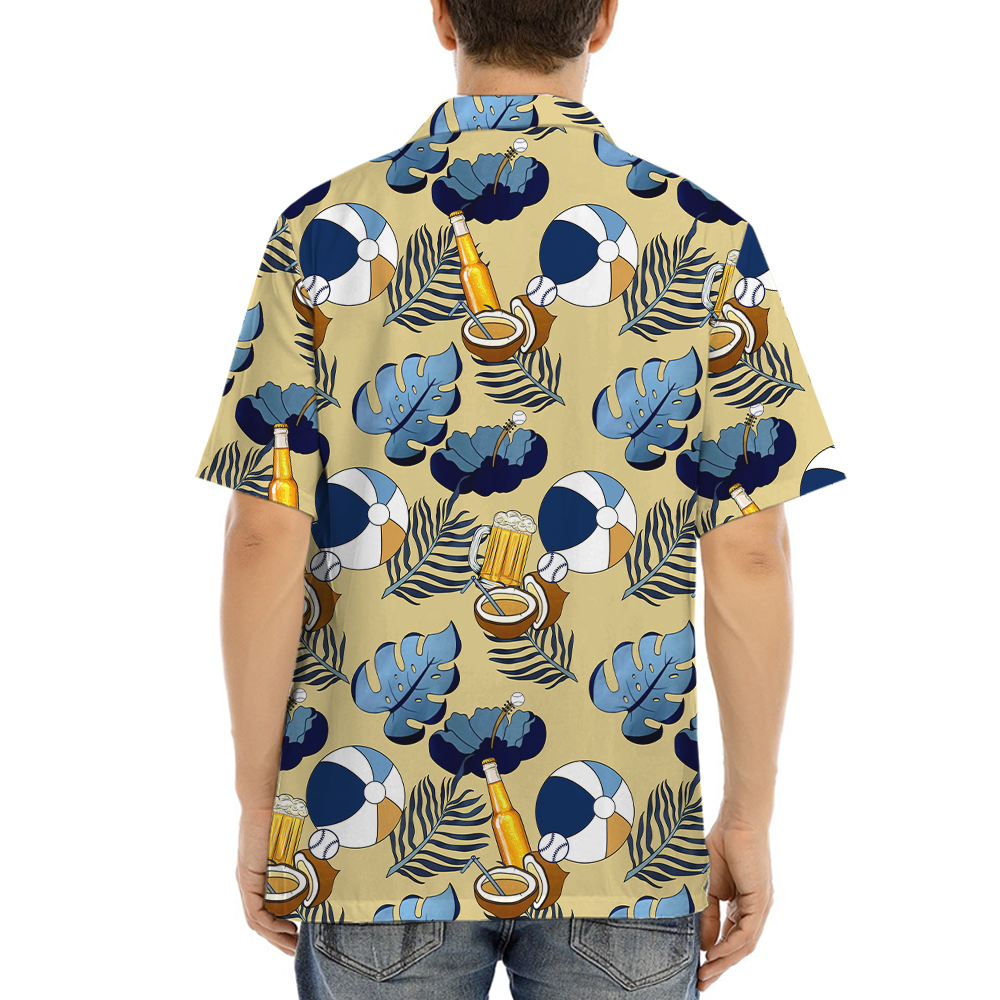 Classic Floral Beer Hawaiian Shirt