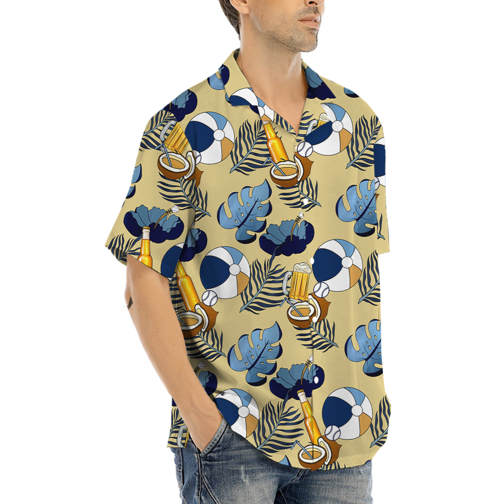 Classic Floral Beer Hawaiian Shirt