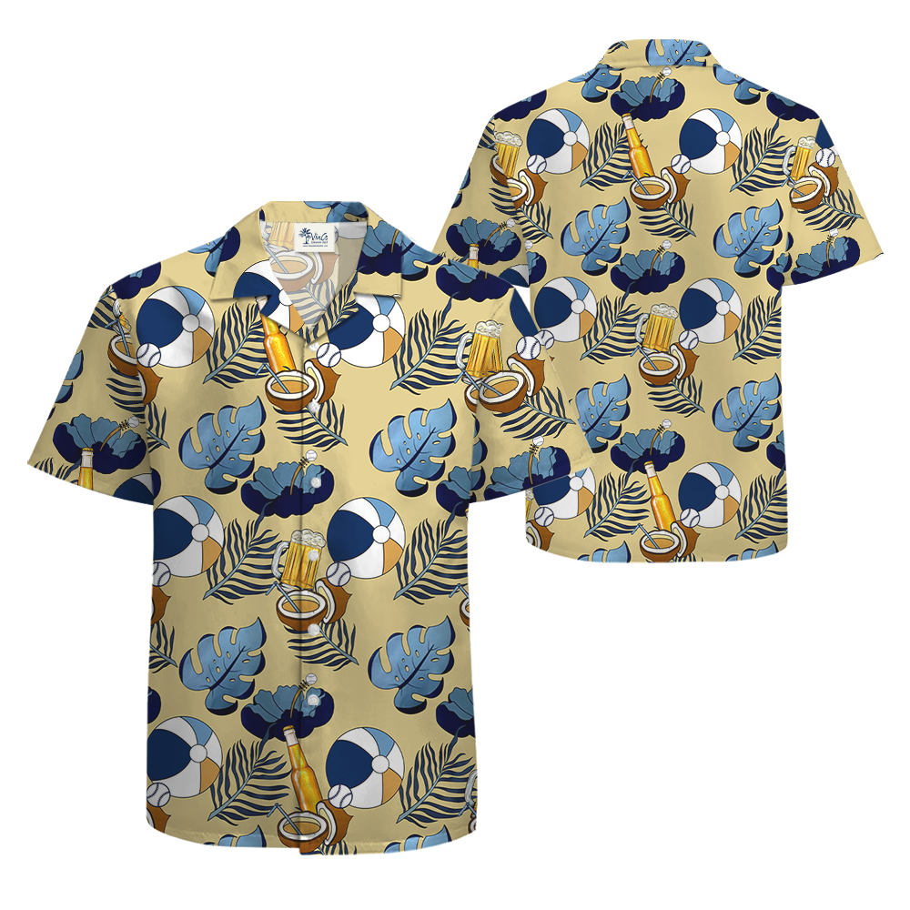 Classic Floral Beer Hawaiian Shirt