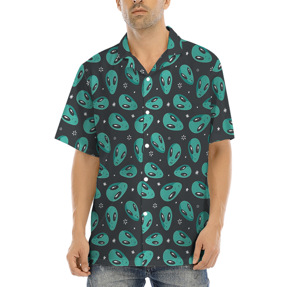Alien Black Aloha Shirt - variant image 1