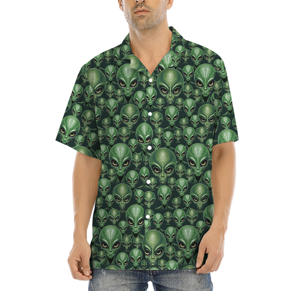 Green Alien Hawaiian Shirt - variant image 1