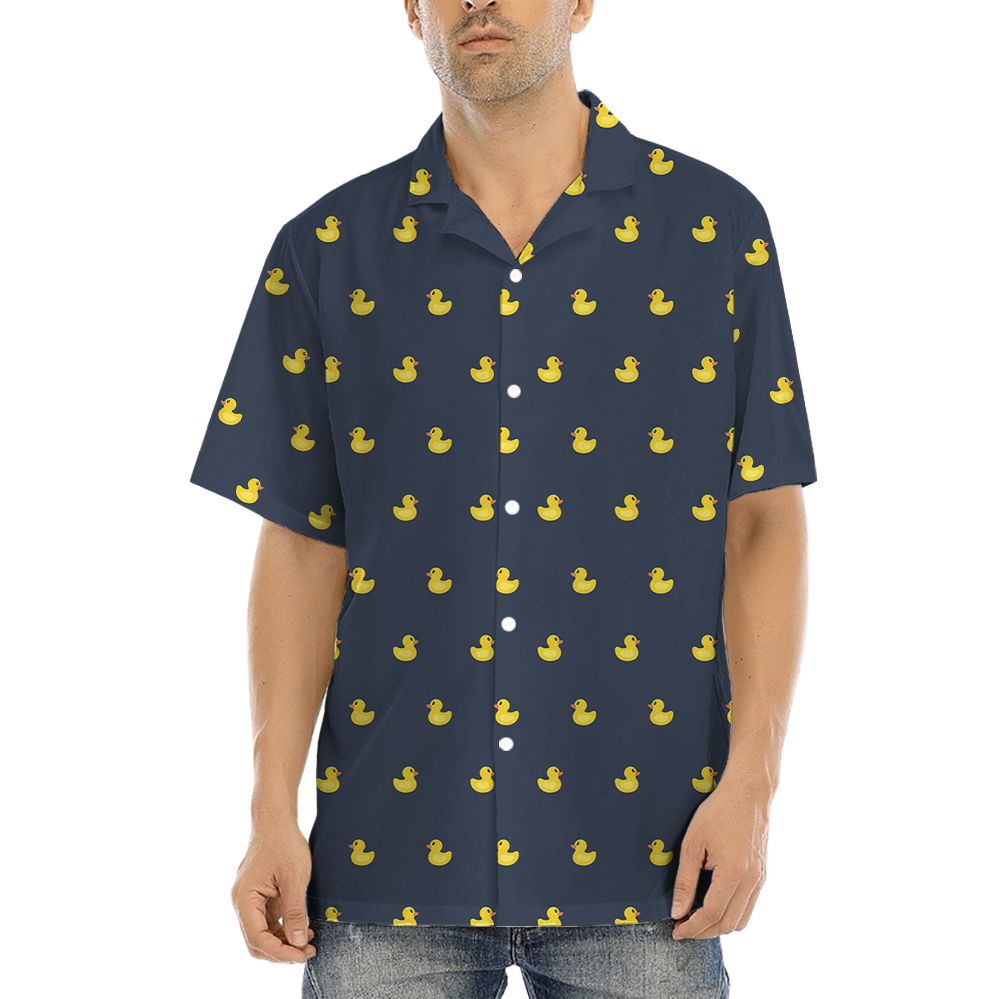 Rubber Duck Hawaiian Button Up Shirt