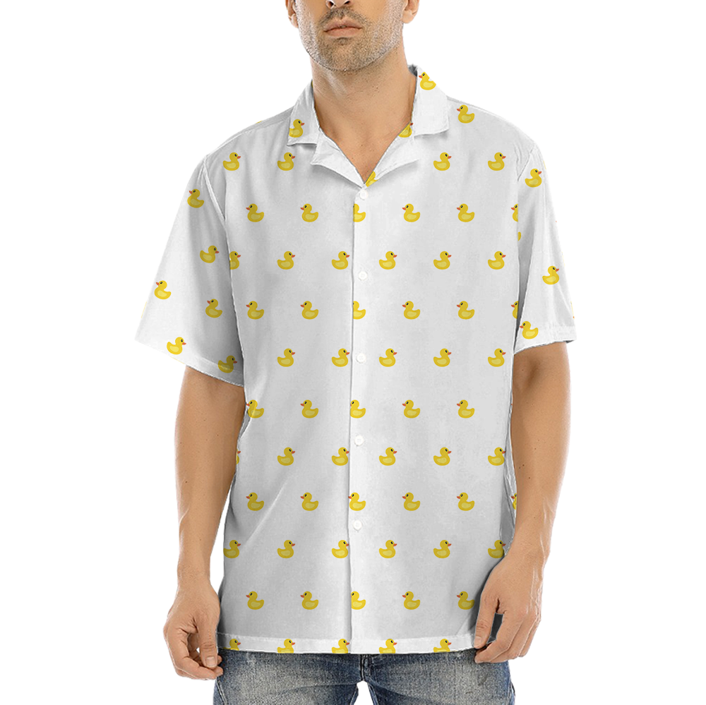 Rubber Duck Hawaiian Button Up Shirt - variant image 1