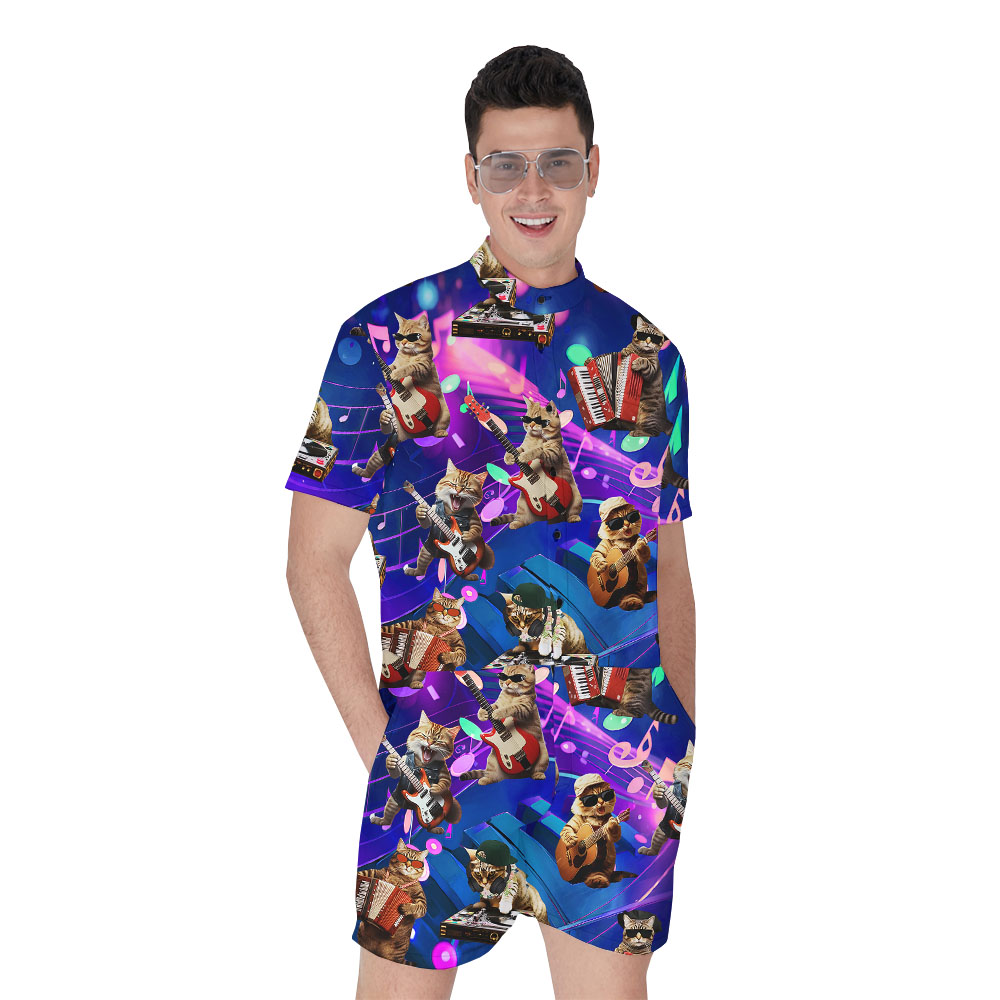 Cool Cat Music Galaxy RompHim For Male - variant image 1