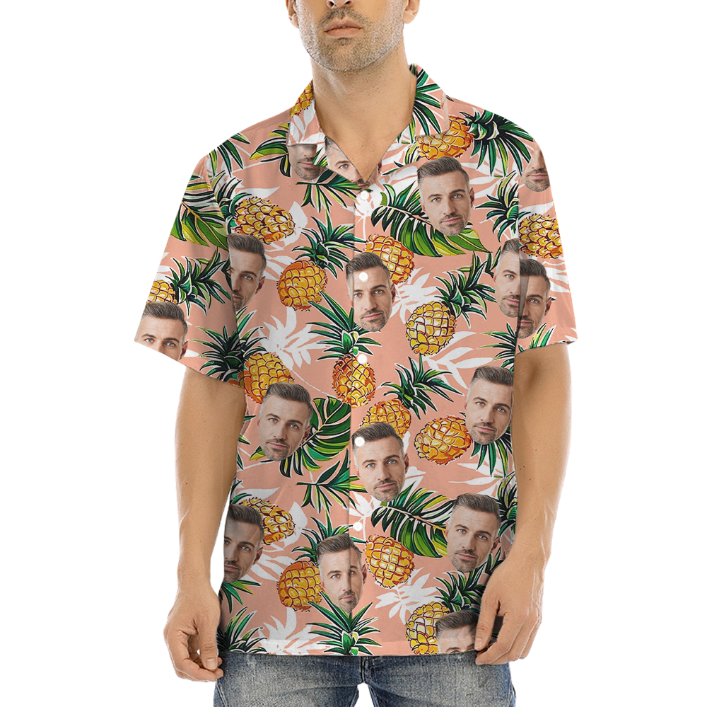 Pineapple Custom Face Aloha Shirt - variant image 1