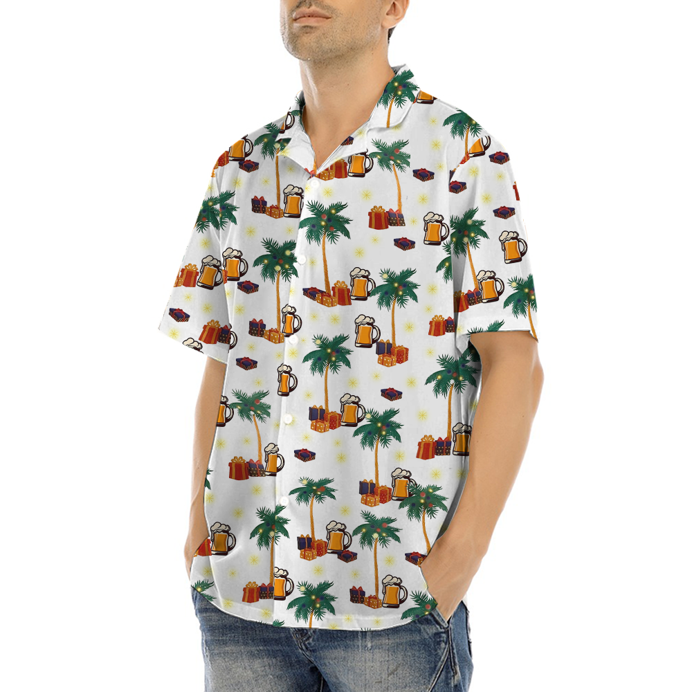 Christmas In July Beer Hawaiian Shirt