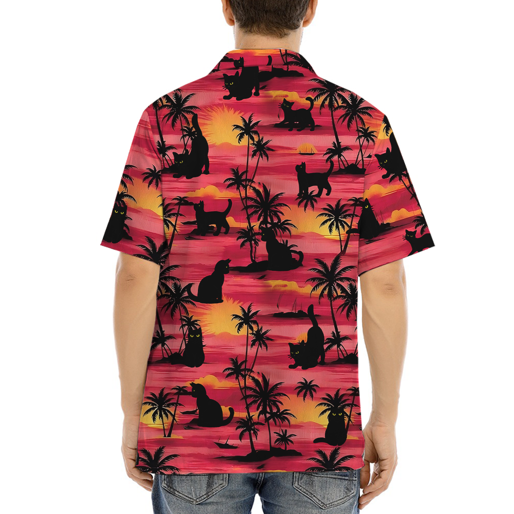 Cat Tropical Islands Hawaiian Shirt