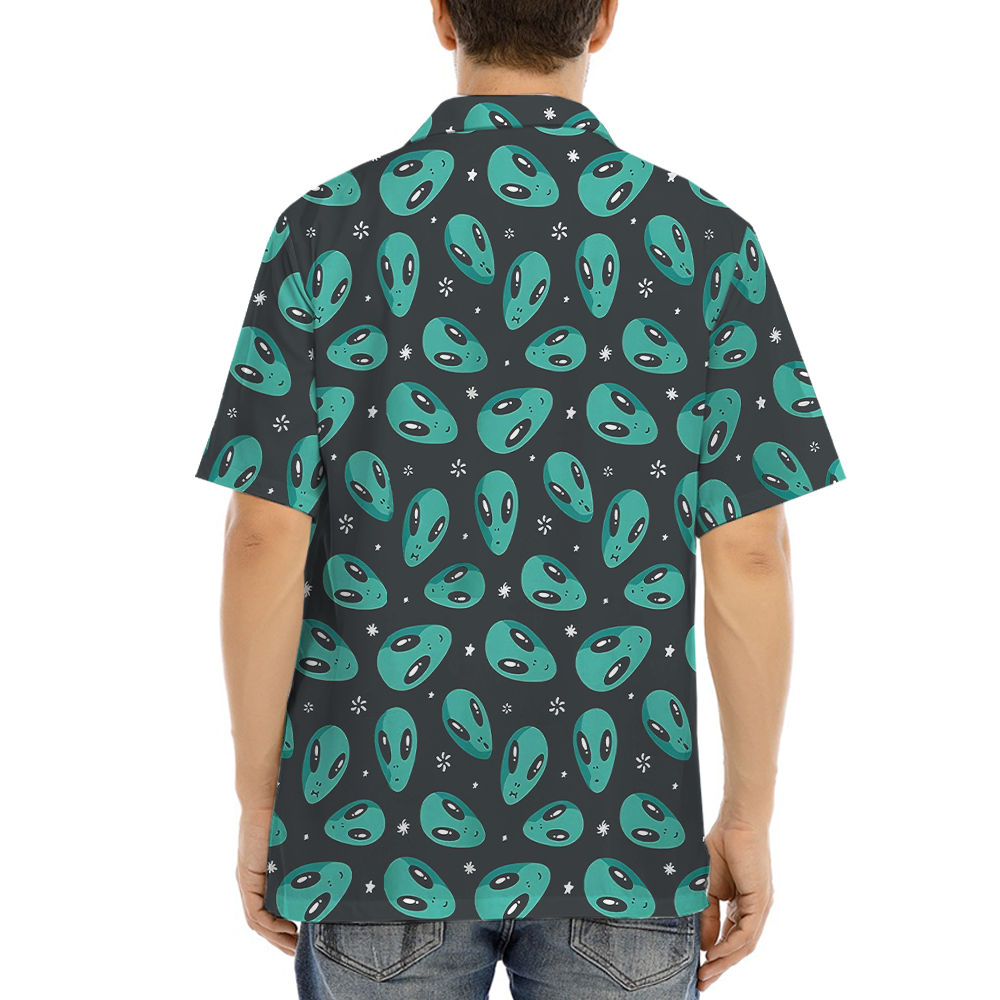 Alien Black Aloha Shirt