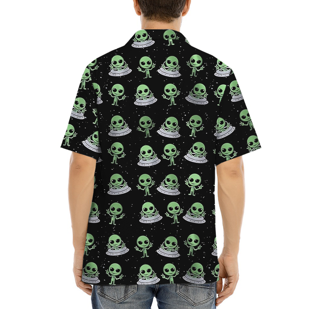 Cute Alien UFO Hawaiian Shirt