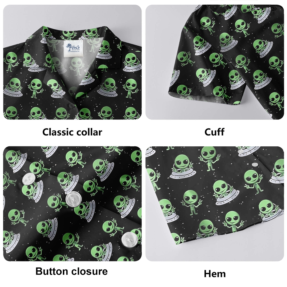 Cute Alien UFO Hawaiian Shirt