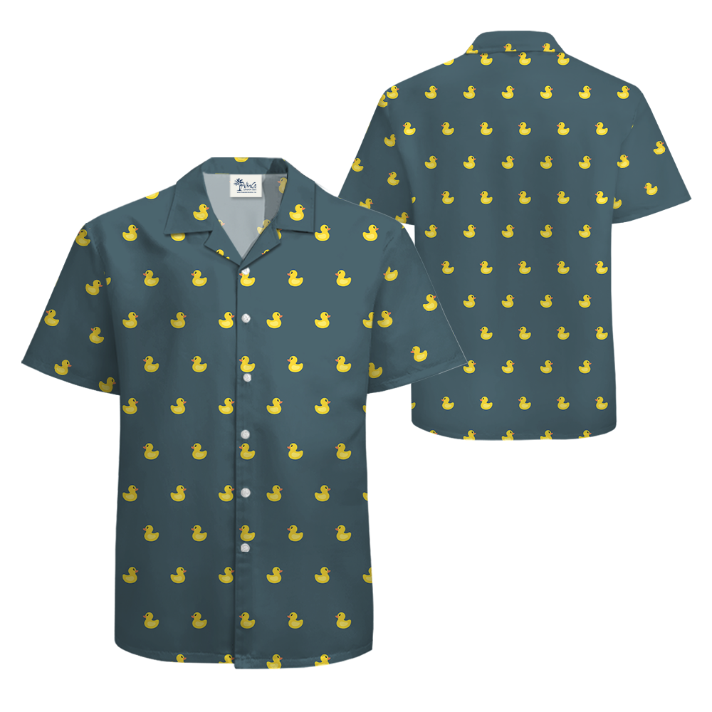 Rubber Duck Hawaiian Button Up Shirt