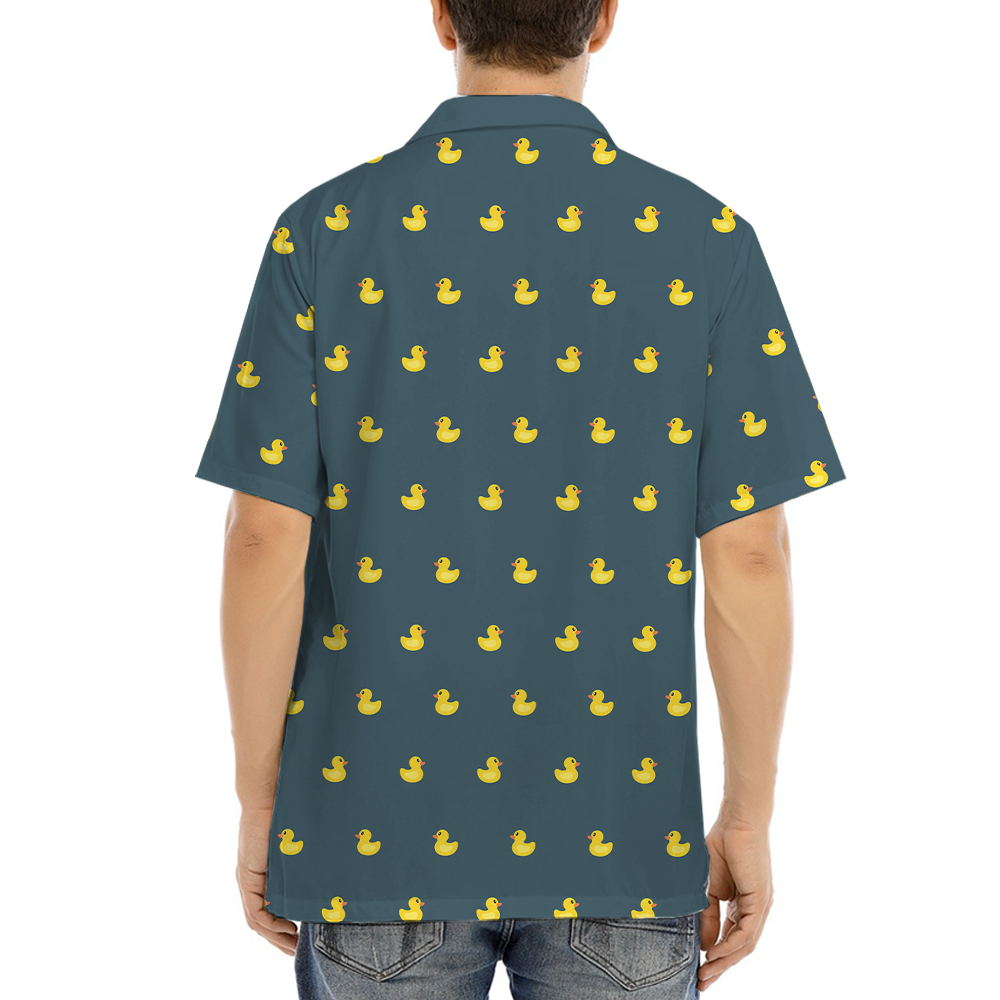 Rubber Duck Hawaiian Button Up Shirt