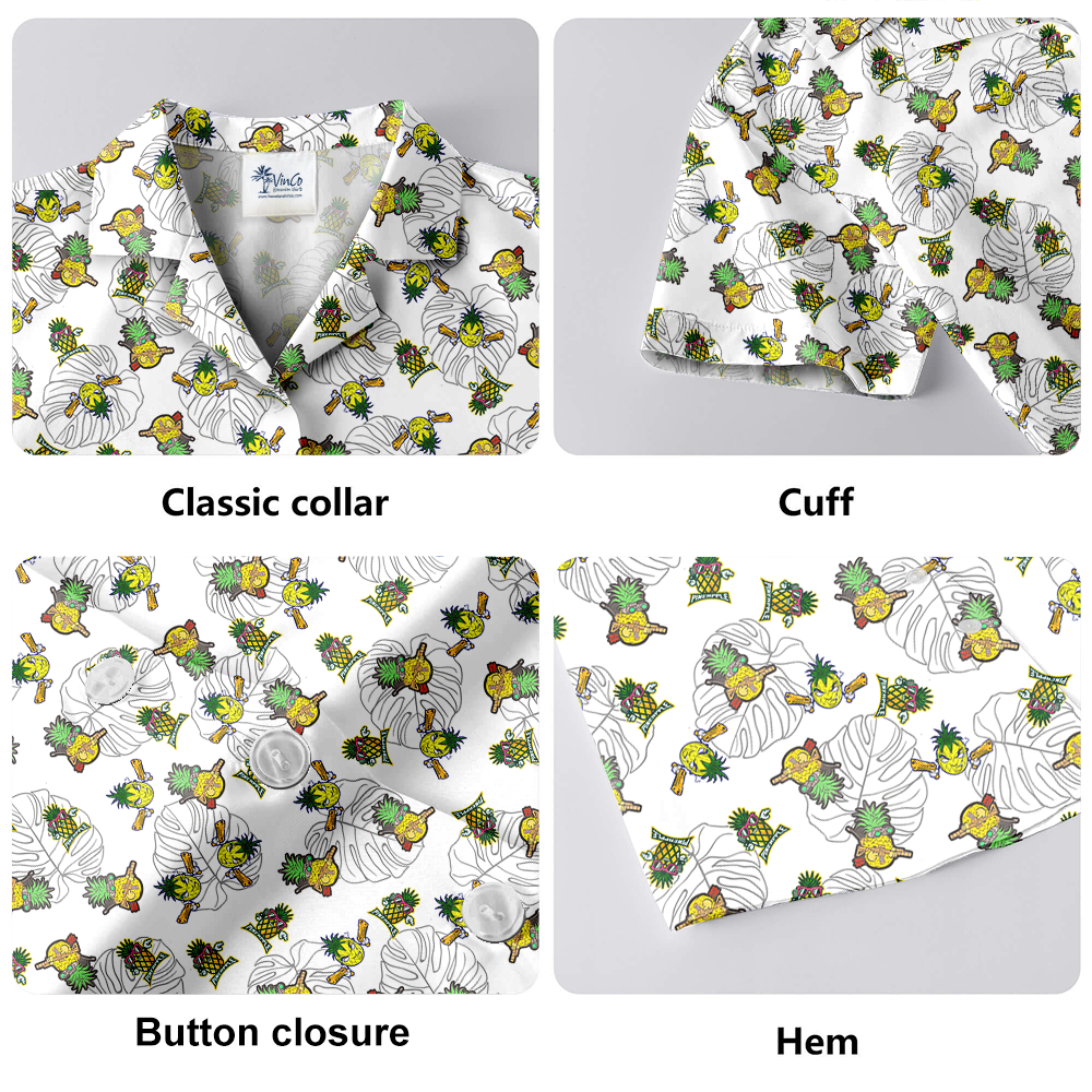 Cool Tactical Pineapple Hawaiian Shirt