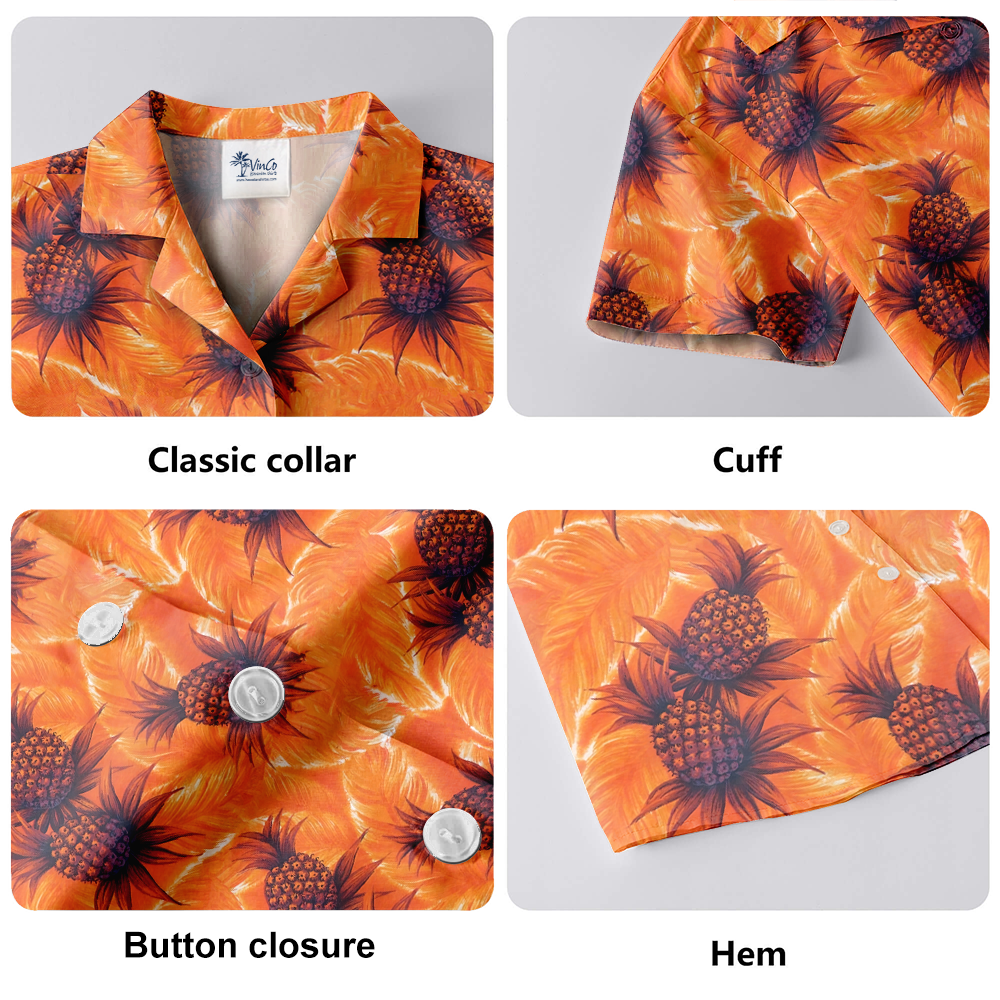 Vintage Pineapple Aloha Shirt