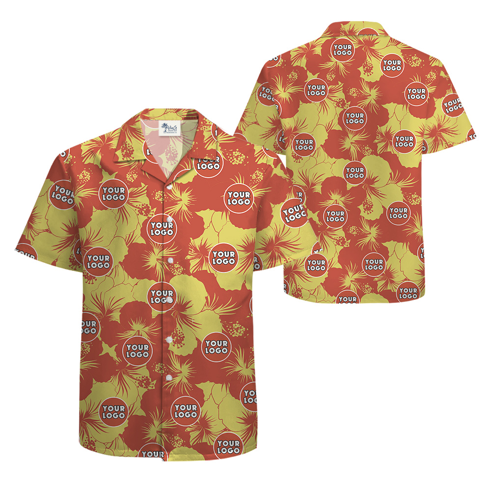 Sunset Hibiscus Theme Hawaiian Shirt Custom Pictures
